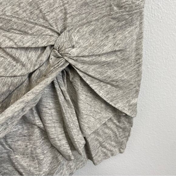 New IRO Brelbloa Jersey Twist Front Lightweight Mini Dress in Light Grey Size XS - Picture 6 of 12